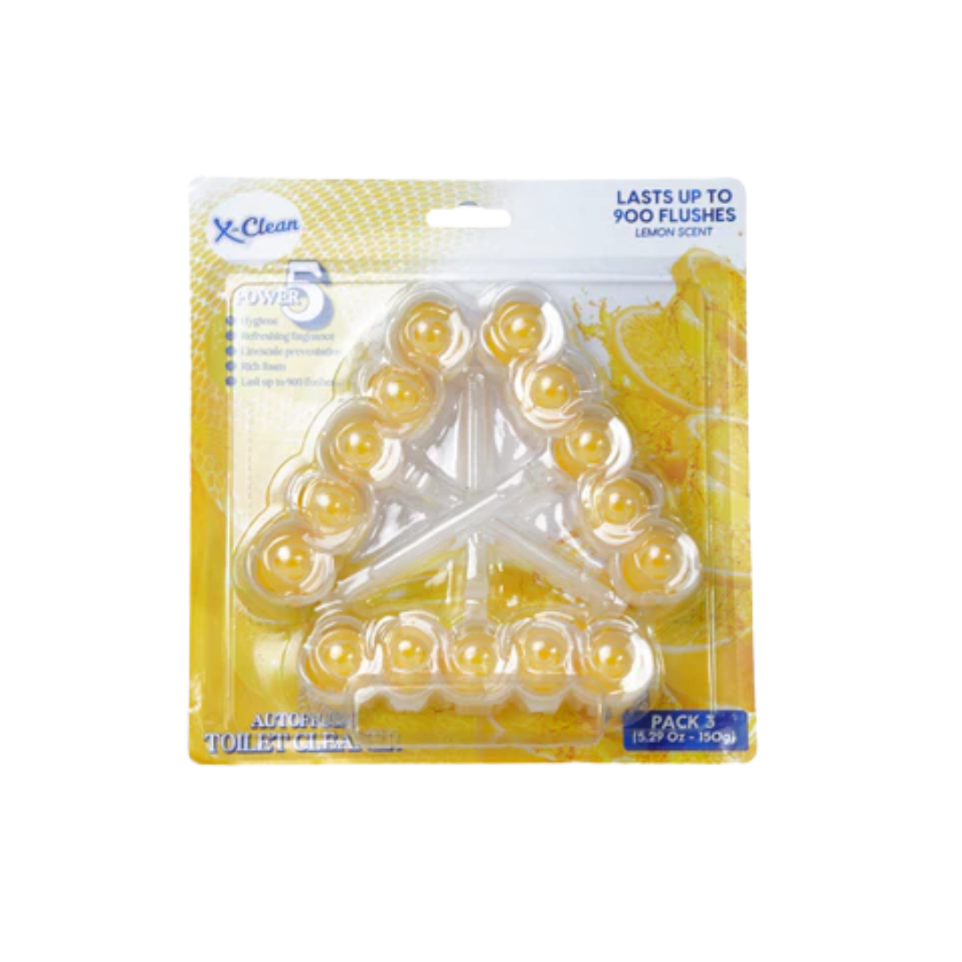 X-Clean Hanging Toilet Bowl Cleaner & Deodorizer (Lemon)